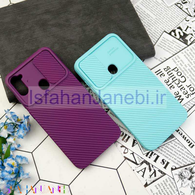 اصفهان جانبی-قاب سیلیکونی کبریتی محافظ لنزدار کشویی Samsung Galaxy A11