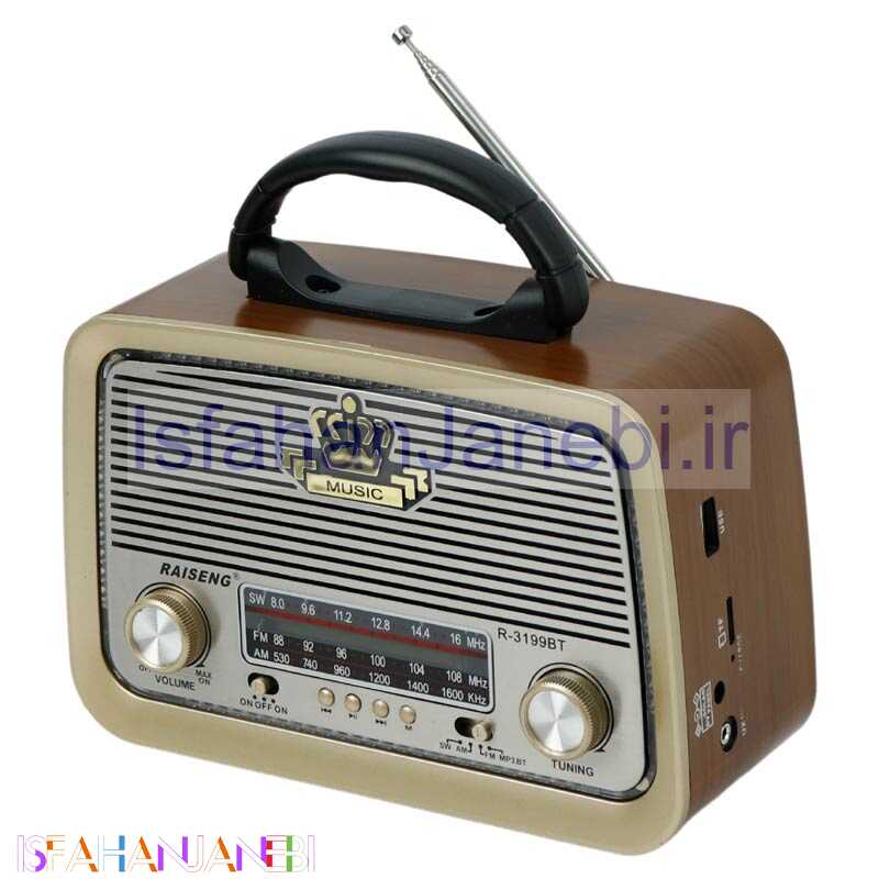 اصفهان جانبی-رادیو اسپیکر بلوتوثی رم و فلش خور Raiseng R-3199BT