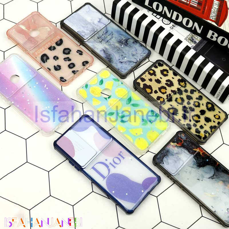 اصفهان جانبی-قاب طرحدار محافظ لنزدار کشویی ایربگ دار Samsung Galaxy A21s