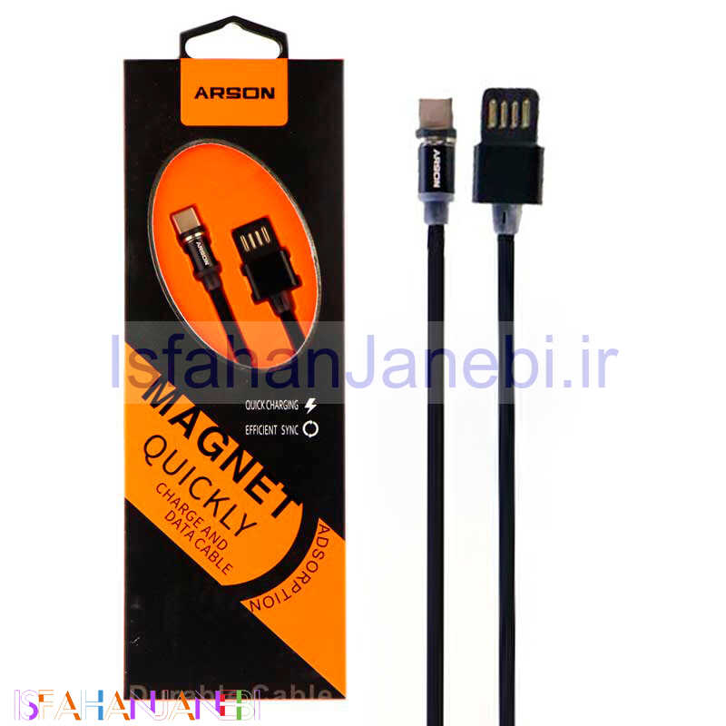 اصفهان جانبی-کابل مگنتی Arson AN-M1 1m Type-C روکش دار