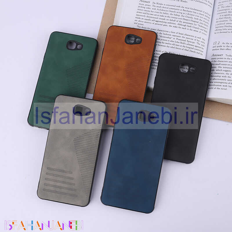 اصفهان جانبی-قاب چرمی Pro Camera سامسونگ Galaxy J7 Prime محافظ لنزدار