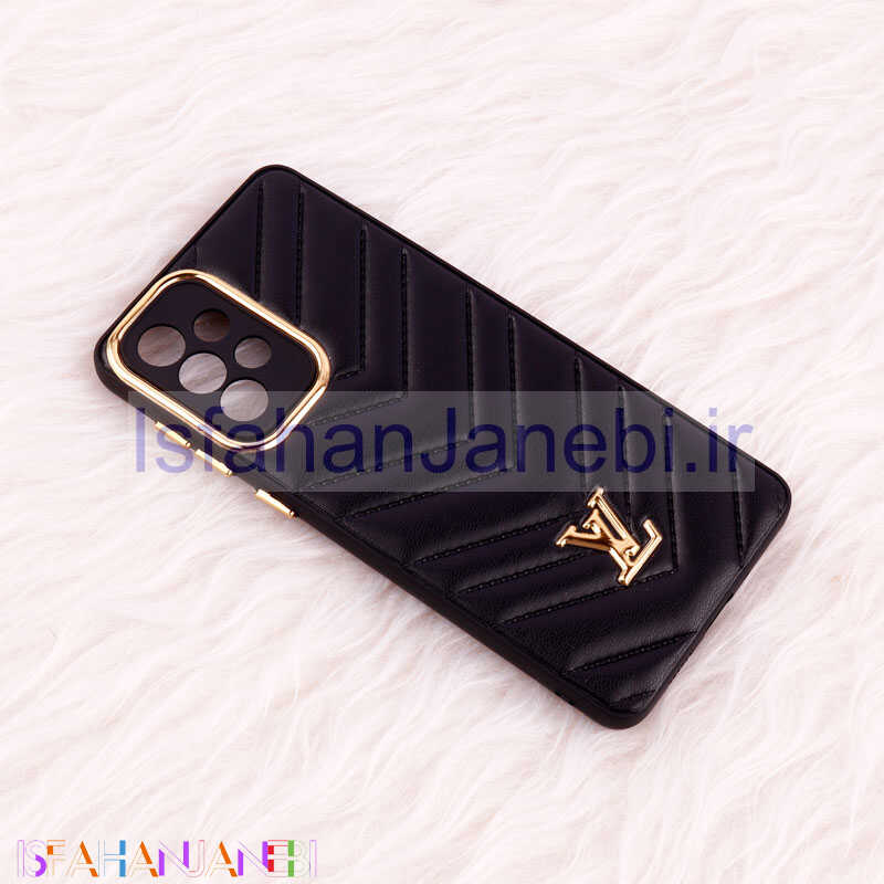 اصفهان جانبی-قاب پافر چرمی لوزی محافظ لنزدار Samsung Galaxy A73