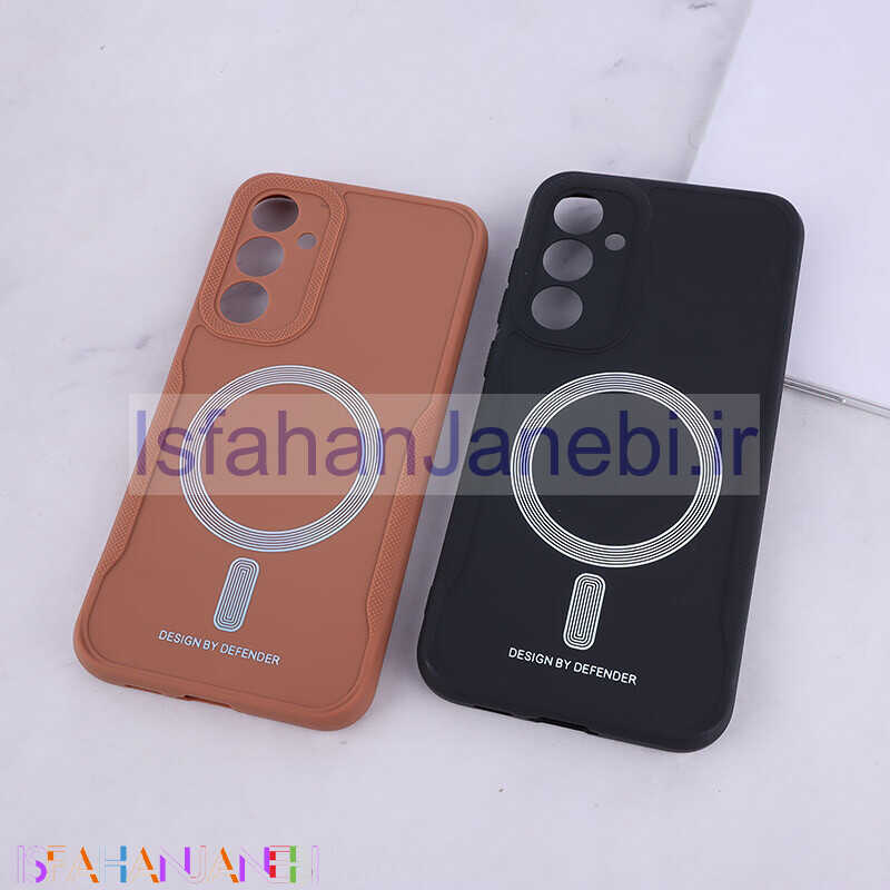 اصفهان جانبی-قاب ژله ای Design By Defender سامسونگ Galaxy S23 FE 5G طرح مگ سیف محافظ لنزدار