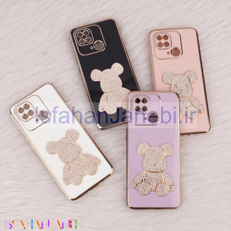 اصفهان جانبی-قاب My Case Power Bear نگین دار محافظ لنزدار Xiaomi Redmi 10C