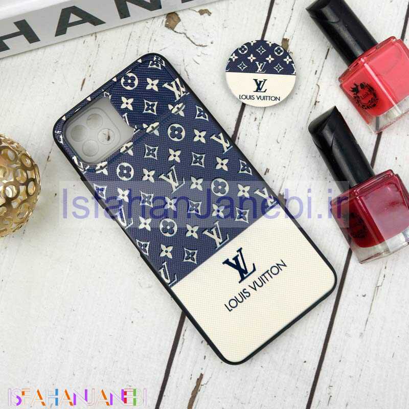 اصفهان جانبی-قاب طرحدار محافظ لنزدار کشویی + پاپ سوکت طرح LV سامسونگ A22 5G سری B