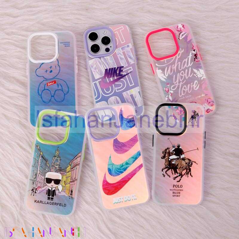 اصفهان جانبی-قاب ضد ضربه هولوگرامی دور لنز رنگی iPhone 14 Pro