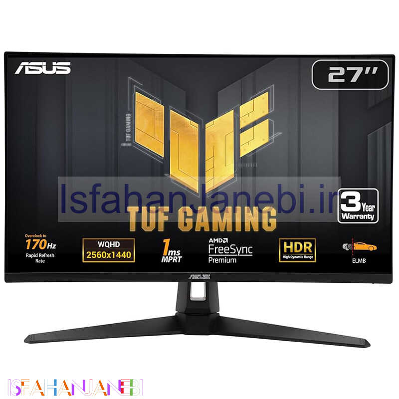 اصفهان جانبی-مانیتور گیمینگ ایسوس TUF GAMING VG27AQA1A سایز 27 اینچ