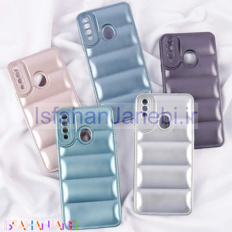 اصفهان جانبی-قاب پافر ژله ای براق محافظ لنزدار Samsung Galaxy A20s