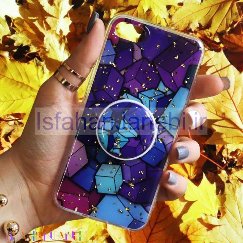 اصفهان جانبی-قاب رنگین کمانی پاپ سوکت دار خرچنگی کد7 آیفون 7/8