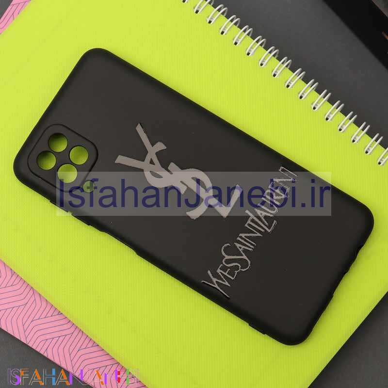 اصفهان جانبی-قاب طرحدار محافظ لنزدار مشکی YSL سامسونگ A12