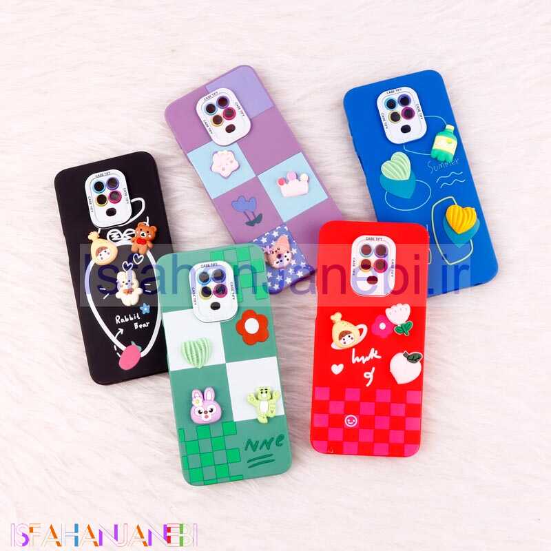 اصفهان جانبی-قاب عروسکی برجسته Pro Camera محافظ لنزدار Xiaomi Redmi Note 9s