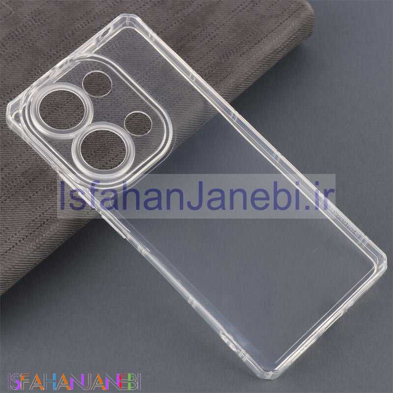 اصفهان جانبی-قاب ژله ای شفاف محافظ لنزدار شیائومی Redmi Note 13 Pro 4G