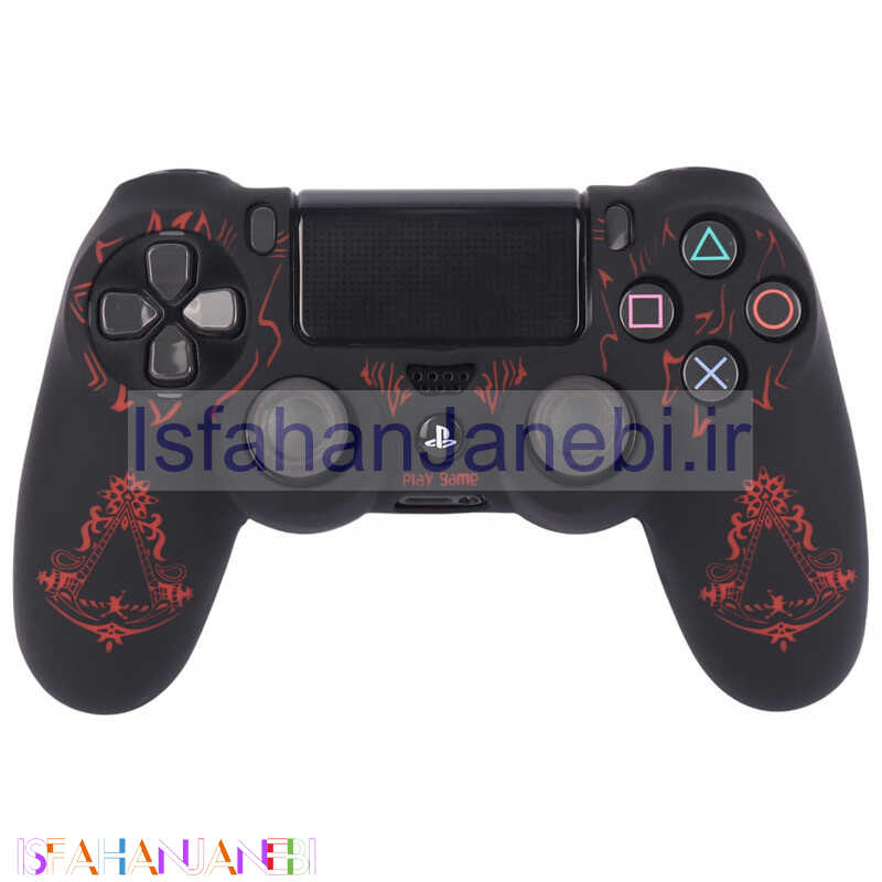 اصفهان جانبی-روکش دسته بازی PS4 طرح Assassins Creed Logo مشکی قرمز