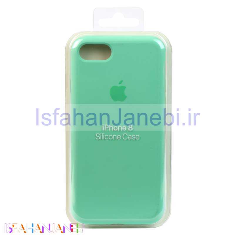 اصفهان جانبی-قاب سیلیکونی iPhone 7/8/SE 2020 سبزدریایی