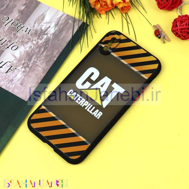 اصفهان جانبی-قاب PC مات محافظ لنزدار طرحدار CAT آیفون iPhone X/XS