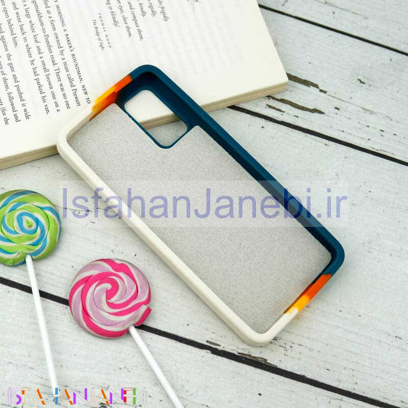 اصفهان جانبی-قاب سیلیکونی اورجینال رنگین کمانی طرح بافت Samsung Galaxy A32 4G