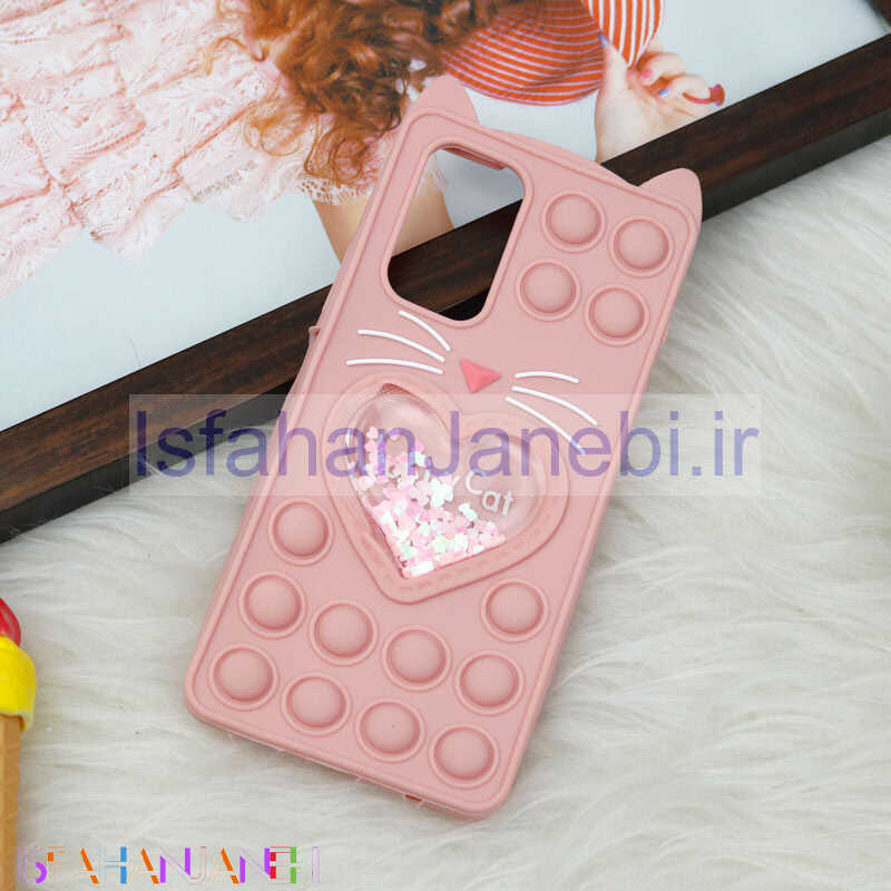 اصفهان جانبی-قاب اورجینال سیلیکونی آکواریومی Lucky Cat پاپیتی Xiaomi Redmi Note 10 Pro