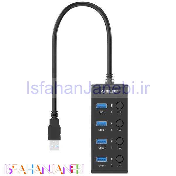 اصفهان جانبی-هاب 4 پورت USB3.0 اوریکو W9PH4-U3-V1