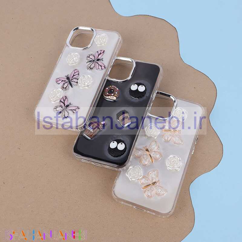 اصفهان جانبی-قاب رزینی آیفون iPhone 13 / 14 برجسته طرح دار