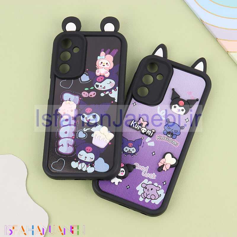 اصفهان جانبی-قاب کبریتی سولید سامسونگ Galaxy A24 4G عروسکی گوش دار محافظ لنزدار