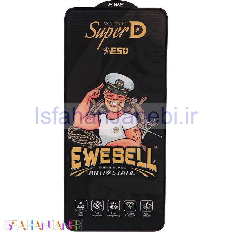 اصفهان جانبی-گلس Super D آنتی استاتیک ESD Ewesell شیائومی Redmi Note 13 4G