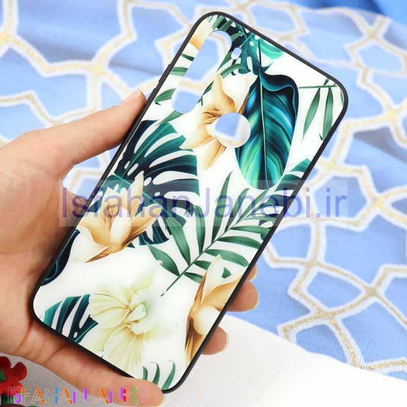 اصفهان جانبی-قاب پشت گلسی طرح برگ Xiaomi Redmi Note 8