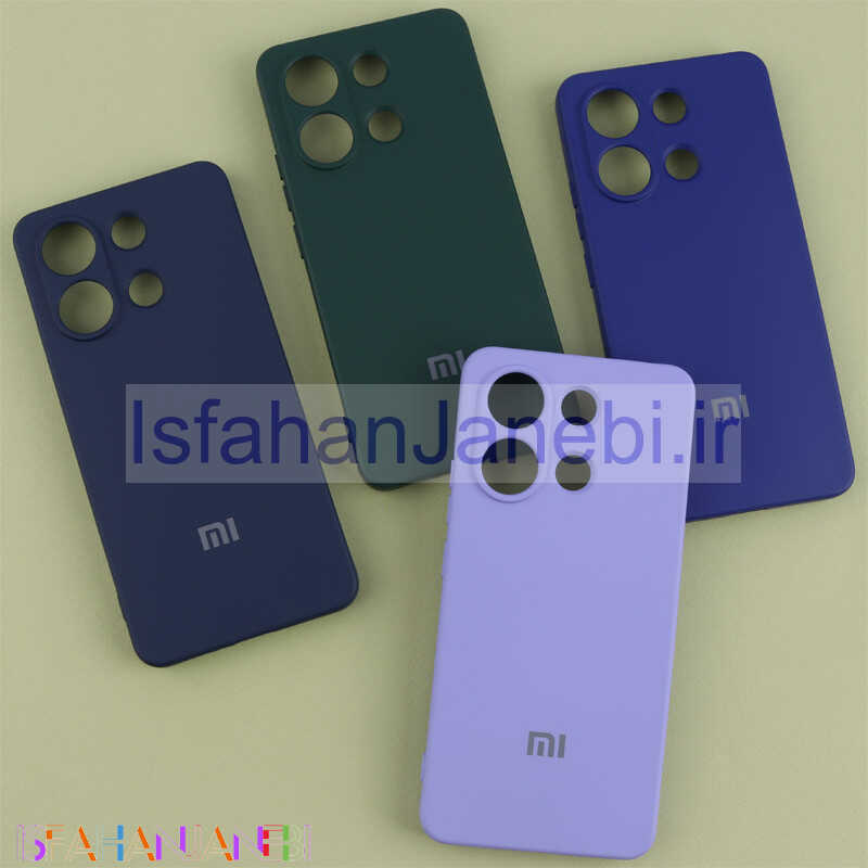 اصفهان جانبی-قاب سیلیکونی Highcopy زیر بسته محافظ لنزدار شیائومی Redmi Note 13 4G