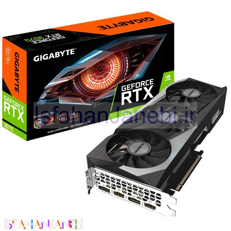 اصفهان جانبی-کارت گرافیک GIGABYTE GeForce RTX3070 O8G GDDR6 256Bit