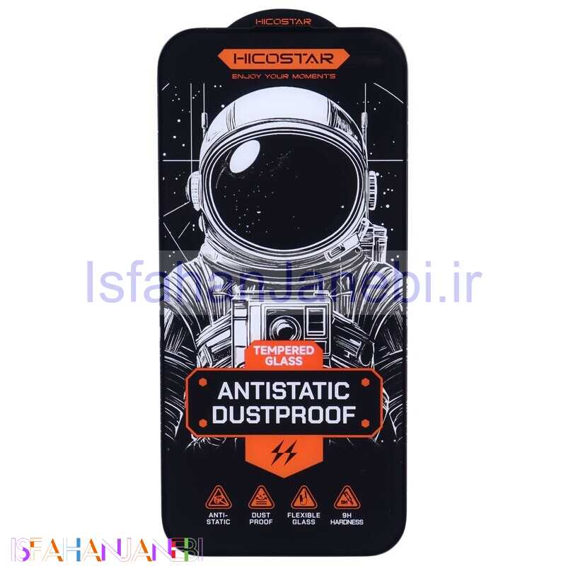 اصفهان جانبی-گلس آنتی استاتیک Hicostar آیفون iPhone 16 Pro