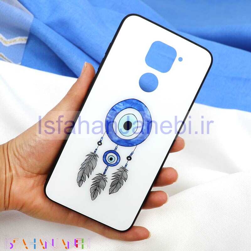 اصفهان جانبی-قاب پشت گلسی طرح چشم و نظر Xiaomi Redmi Note 9