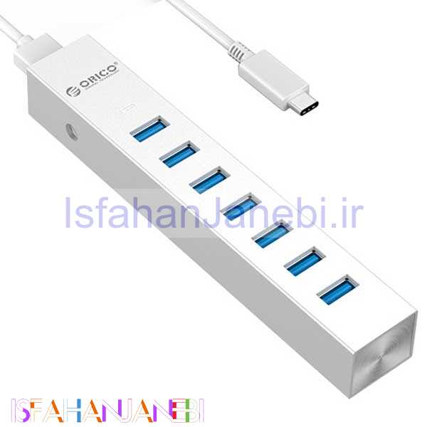 اصفهان جانبی-هاب 7 پورت Type-C اوریکو ASH7-U3-SV