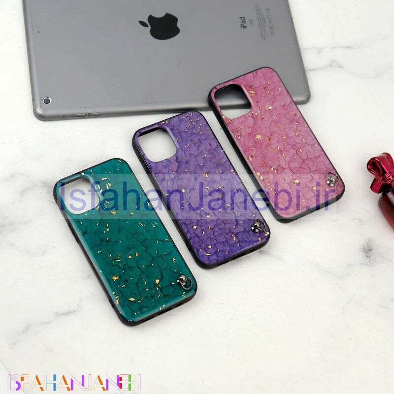 اصفهان جانبی-قاب ماربل طلایی iPhone 7 / 8 / SE 2020