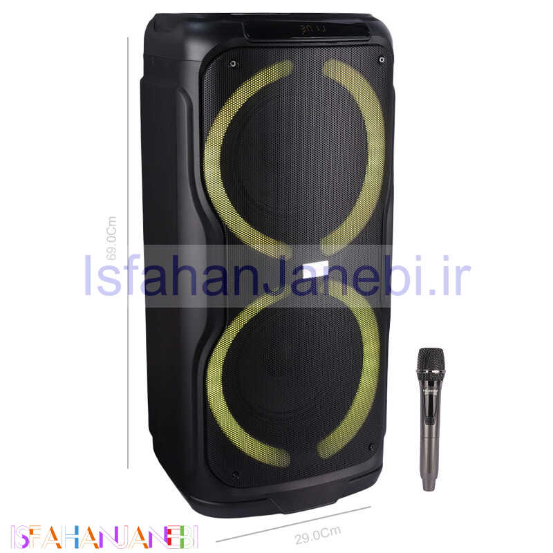 اصفهان جانبی-اسپیکر چمدانی بلوتوثی هایکو استار Party Box HPS-8016 + میکروفون