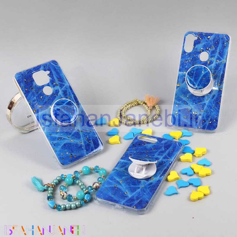 اصفهان جانبی-قاب رنگین کمانی پاپ سوکت دار خرچنگی کد6 شیائومی Redmi 9c