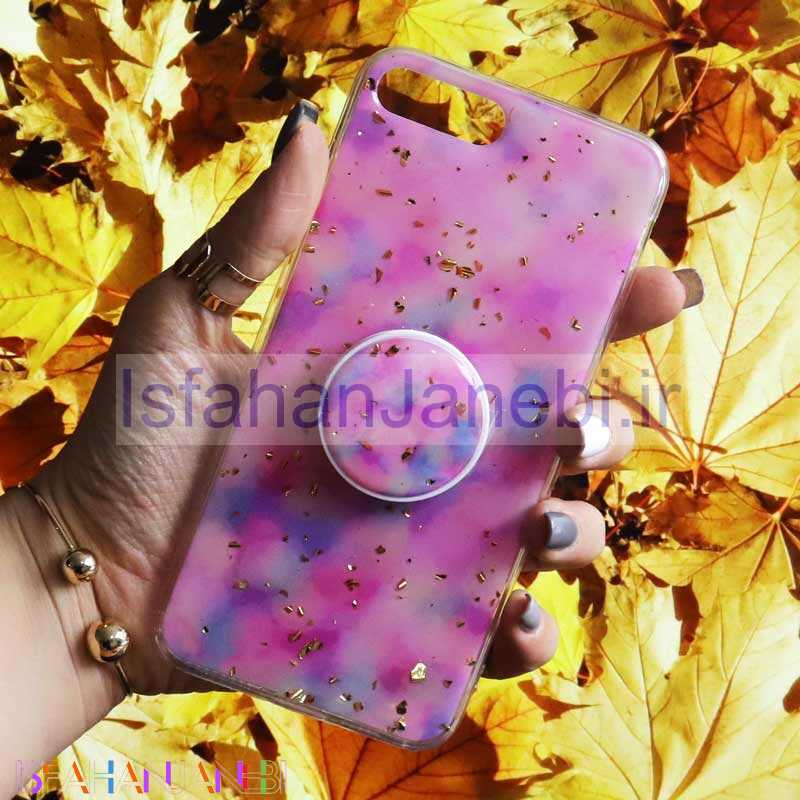 اصفهان جانبی-قاب رنگین کمانی پاپ سوکت دار خرچنگی کد4 آیفون iPhone 7 Plus / 8 Plus