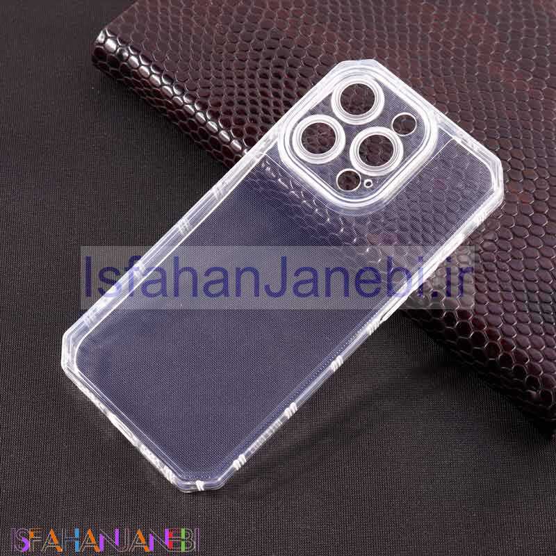 اصفهان جانبی-قاب ژله ای بی رنگ محافظ لنزدار iPhone 14 Pro