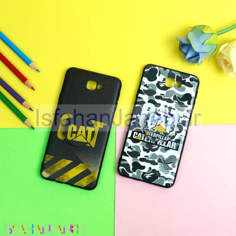 اصفهان جانبی-قاب فانتزی برجسته + پاپ سوکت طرح CAT سامسونگ J7 Prime سری D