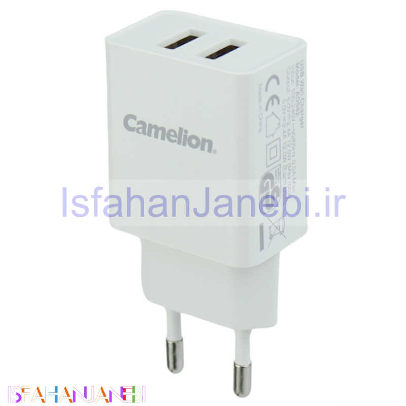 اصفهان جانبی-کلگی شارژ Camelion AD582 2Port 2.4A 24W