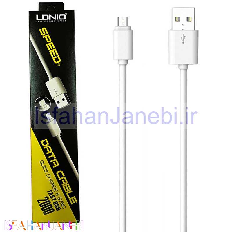 اصفهان جانبی-کابل میکرو یو اس بی LDNIO SY-05 2m مشکی