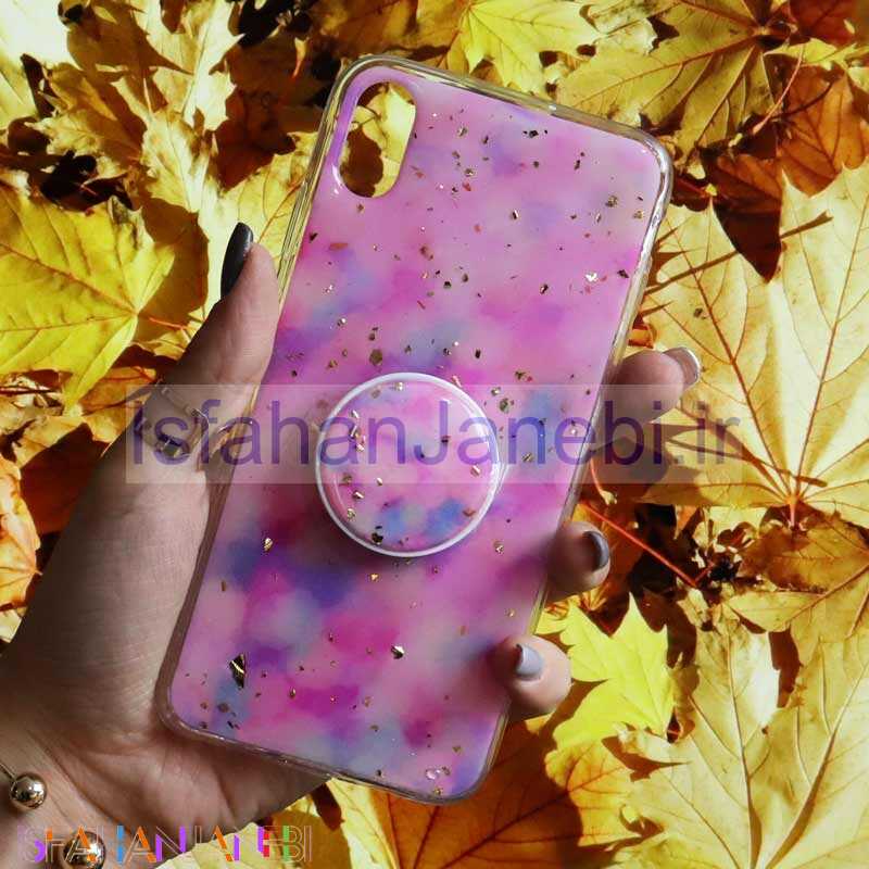 اصفهان جانبی-قاب رنگین کمانی پاپ سوکت دار خرچنگی کد7 آیفون iPhone XS Max