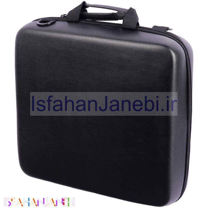 اصفهان جانبی-کیف کنسول بازی PS4 چرمی طرح Play Station 4 زمینه مشکی کد 1