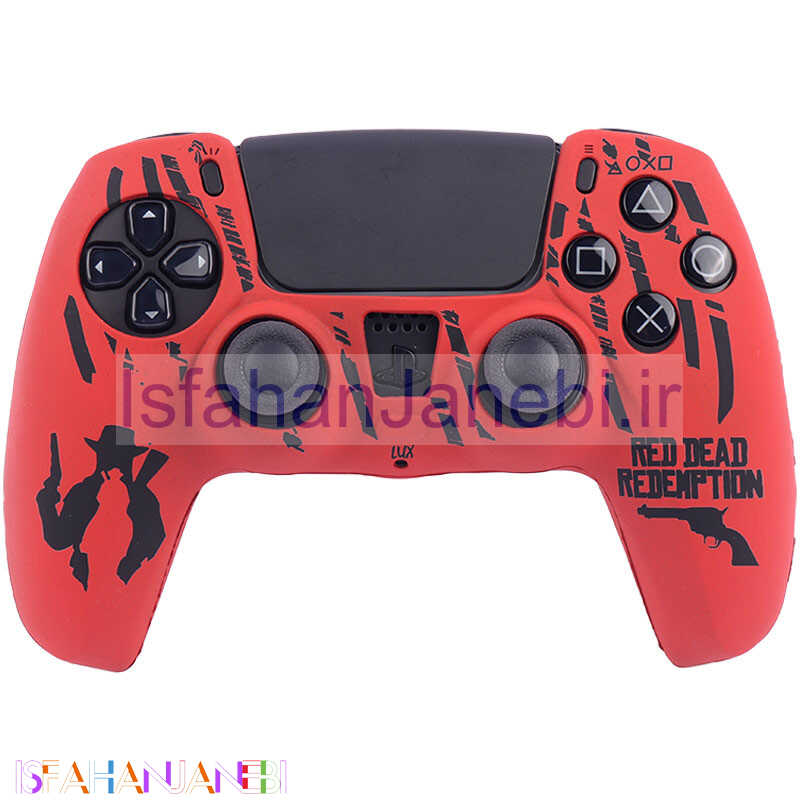 اصفهان جانبی-روکش دسته بازی PS5 طرح Red Dead Redemption قرمز مشکی