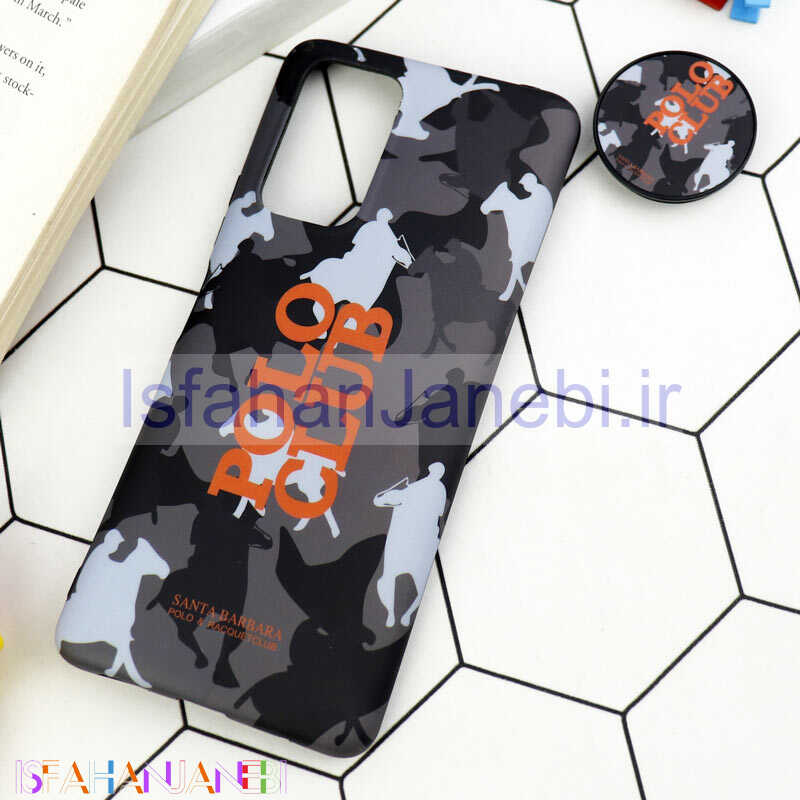 اصفهان جانبی-قاب طرحدار مات IMD + پاپ سوکت Xiaomi Redmi Note 10 Pro