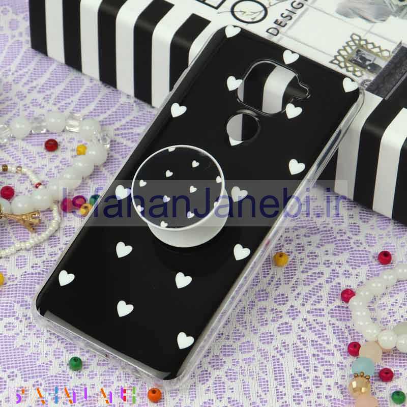 اصفهان جانبی-قاب سوپر IMD دور شفاف پاپ سوکت دار Xiaomi Redmi Note 9 قلبی