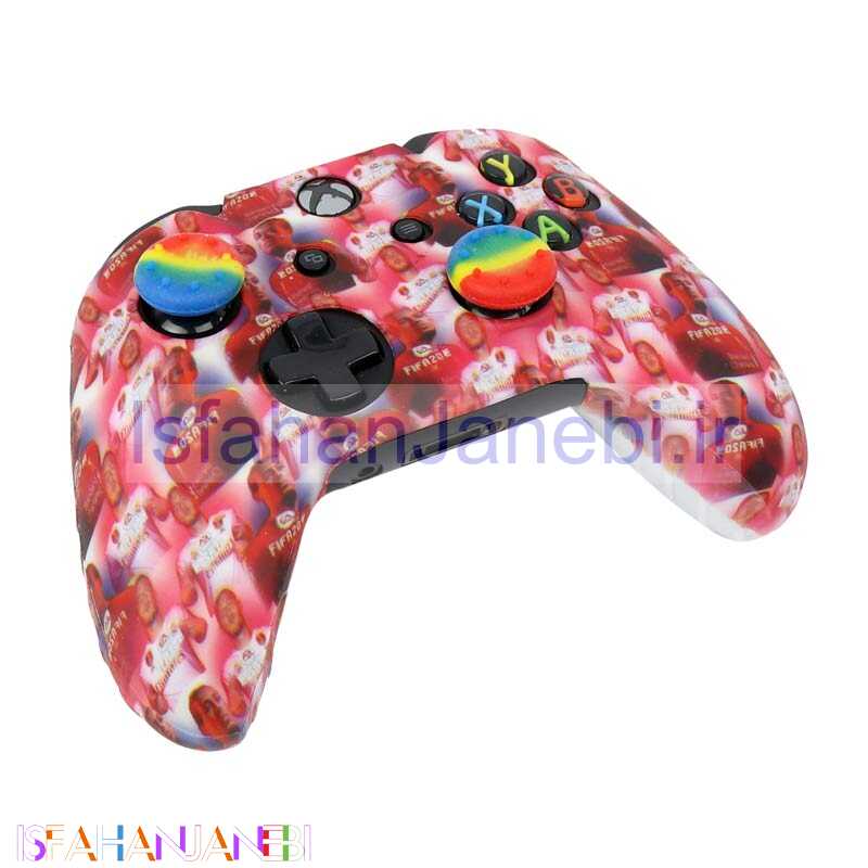 اصفهان جانبی-روکش دسته بازی Xbox طرح کاراکتر های FIFA + روکش آنالوگ هدیه