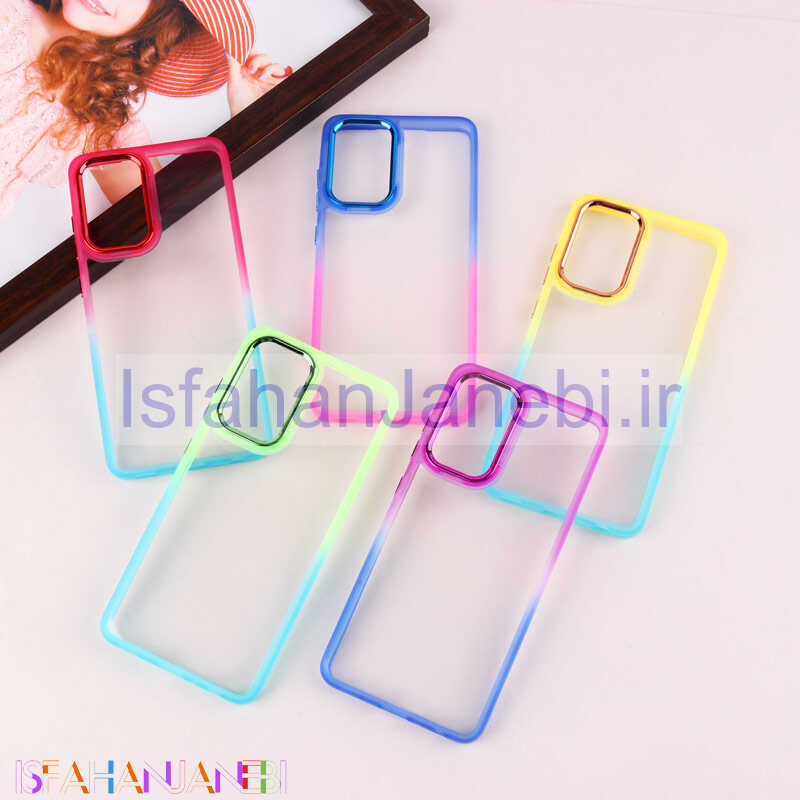 اصفهان جانبی-قاب PC شفاف متال ایرون دو رنگ Samsung Galaxy A52 / A52s