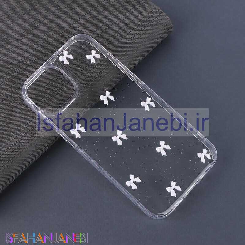 اصفهان جانبی-قاب اکلیلی آیفون iPhone 13 / 14 طرح پاپیون صدفی