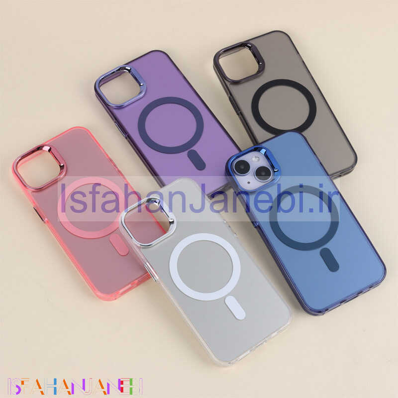 اصفهان جانبی-قاب مگ سیف Magnetic آیفون iPhone 13 / 14 دور محافظ متالیک