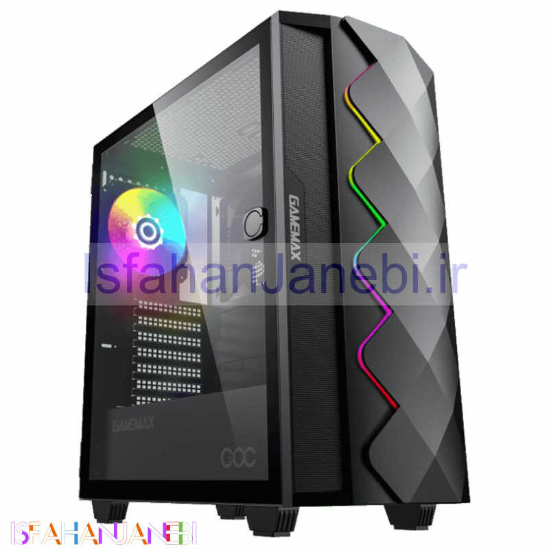 اصفهان جانبی-کیس کامپیوتر گیم مکس GameMax Diamond COC ARGB