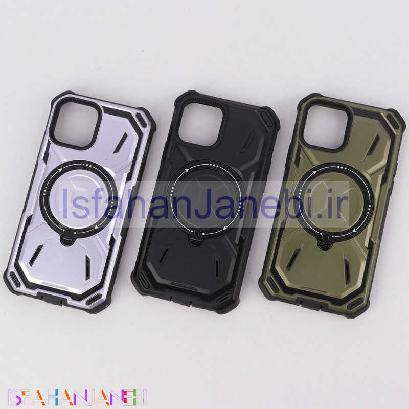 اصفهان جانبی-قاب ضد ضربه MagSafe Metal Armor استند شو iPhone 12
